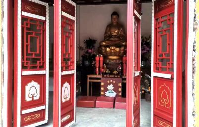 湖南郴州嘉禾普濟寺寺院大雪中仿古寺廟門窗安裝完工[冠墅陽光]